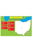 Ohio Write-On/Wipe-Off Desk Mat - State Map