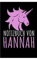 Notizbuch Von Hannah