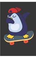 Dabbing Penguin Skateboarding Notebook Journal