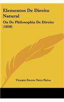 Elementos De Direito Natural