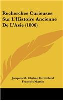 Recherches Curieuses Sur L'Histoire Ancienne de L'Asie (1806)