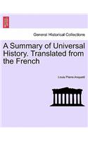 Summary of Universal History. Translated from the French