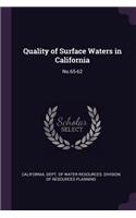 Quality of Surface Waters in California: No.65-62