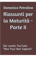 Riassunti Per La Maturit