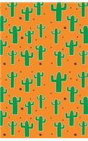 Bullet Journal: Cute Orange Cactus Dotted Grid Notebook (5.5 X 8.5): 130+ Pages of Dot Grid Paper with Trendy Cactus Cover: Cute Orange Cactus Dotted Grid Notebook (5.5 X 8.5): 130+ Pages of Dot Grid Paper with Trendy Cactus Cover