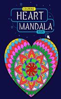 Hearts Mandala coloring book