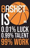 Basketball is 0.01% Luck, 0.99% Talent, 99% Work