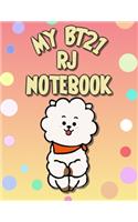 My BT21 RJ Notebook for BTS ARMYs: Wide Ruled Composition Journal for Notes, Diaries, Daily and School Activities and whatever comes to mind.(2 Bt21 Collection)