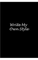 Write my own style