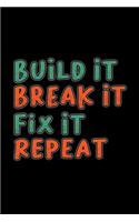 Build it break it fix it repeat