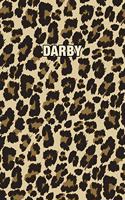 Darby: Personalized Notebook - Leopard Print (Animal Pattern). Blank College Ruled (Lined) Journal for Notes, Journaling, Diary Writing. Wildlife Theme Des