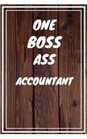 One Boss Ass Accountant: Accountant Career School Graduation Gift Journal / Notebook / Diary / Unique Greeting Card Alternative