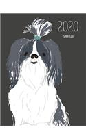 2020 Shih Tzu: Dated Weekly Planner With To Do Notes & Dog Quotes - Shih Tzu Black And White