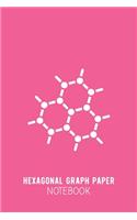 Hexagonal Graph Paper Notebook: Pink Organic Chemistry Notebook - Small Grids Hex Paper - Hexagonal Graph Paper Small - 6x9inch 100 pages