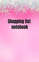 Shopping List Notebook: Organizational Log Book, Planner