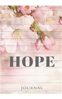 Hope Journal: Christian Journal, Blank Lined Notebook, Pink and Cream, 7x10(Elite Journal)