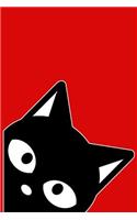 Peek A Cat: Cute Cat Lover Blank Book, Journal, Diary, Notebook for Men & Women(Cute Peeking Animals)