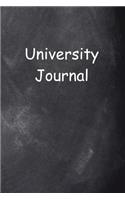 University Journal Chalkboard Design: (Notebook, Diary, Blank Book)