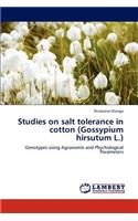 Studies on salt tolerance in cotton (Gossypium hirsutum L.)