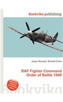 RAF Fighter Command Order of Battle 1940: (English)