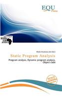 Static Program Analysis