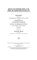 Reducing the paperwork burden on the public