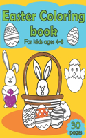 Easter Coloring Book For kids ages 4-8, 30 pages