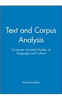 Text and Corpus Analysis
