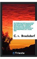 Probleme Der Raumlichen Und Zeitlichen Ausdehnung Der Sinnenwelt