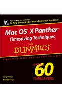 Mac OS X Panther Timesaving Techniques For Dummies