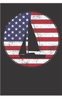 Notebook: USA Sailing Sailor 4th Of July Gift Dot Grid 6x9 120 Pages