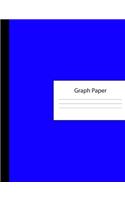 Graph Paper: Large Blank 4 x 4 Quadrille Squared Coordinate Grid Paper - Blue Dark Cover - Math Science Note Book: Preschool Kindergarten Primary Elementary