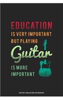 Guitar Tablature Notebook