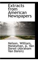 Extracts from American Newspapers