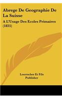 Abrege De Geographie De La Suisse