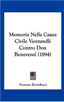 Memoria Nella Causa Civile Venturelli Contro Don Beneventi (1894)