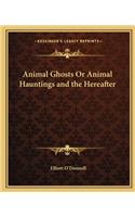 Animal Ghosts or Animal Hauntings and the Hereafter