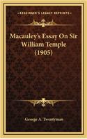 MacAuley's Essay on Sir William Temple (1905)