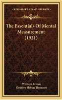 The Essentials of Mental Measurement (1921)