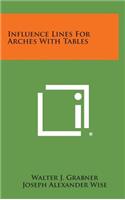 Influence Lines for Arches with Tables