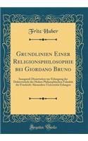Grundlinien Einer Religionsphilosophie Bei Giordano Bruno