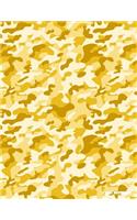 Camo Notebook: Gold Camouflage, 144 Pages