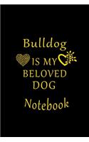 Bulldog Is My Beloved Dog Notebook