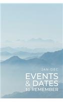 JAN-DEC Events & Dates to Remember