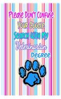 Please Don't Confuse Your Google Search With My Veterinarian Degree
