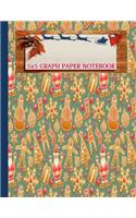 A Perfect Christmas Gifts for Math & Science Students Graph Lined Paper Composition Notebook Quad Blank Ruled 5x5 Squared per in