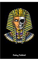 Fantasy Notebook: Egyptian Pharaoh Skull Notebook