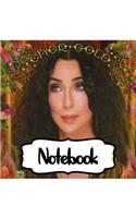 Notebook: Cher American Singer Goddess of Pop The Folk Rock Husband-Wife Duo Sonny & Cher One Of The Best-Selling Music Artists, Large Notebook for Writting, 