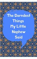 The Darndest Things My Little Nephew Said