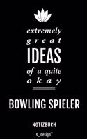 Notizbuch für Bowling Spieler